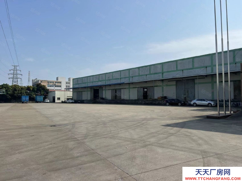 (出租) 廣州南沙欖核單一層高臺倉庫出租，園區空地面積大，一線主干道的