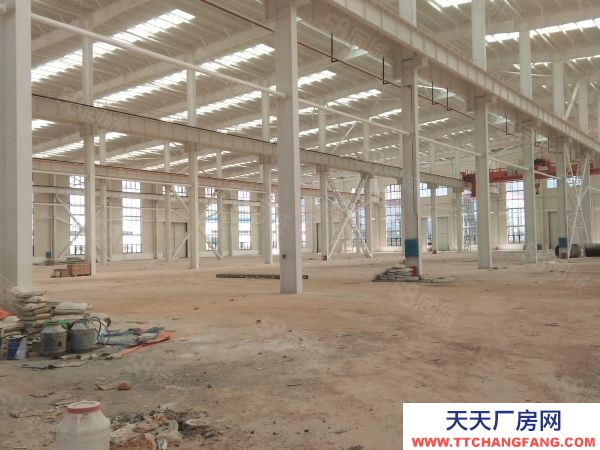 長沙市望城區 獨門獨院芙蓉北路湘陰全新鋼結構廠房13000平方帶多部行吊