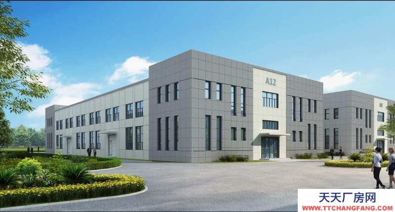 天寧兩層戶型廠房,一樓層高12米,可架十噸行車