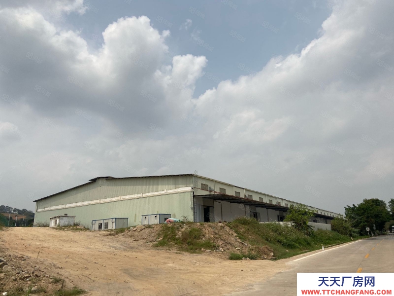 (出租) 廣州增城區(qū)滴水十米高臺倉單一層鋼構(gòu)廠房出租離高速路口500米證齊