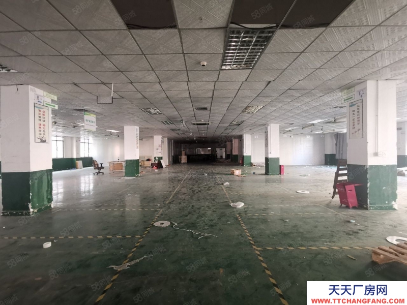 (出租) 中山沙溪新出樓上精裝修廠房1300平帶地坪漆辦公室無行業限制