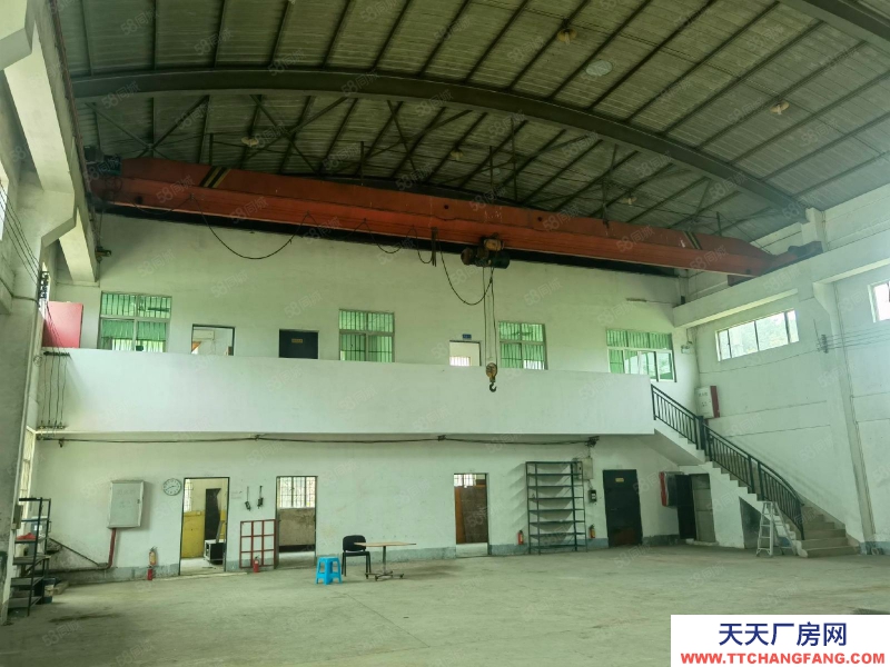 (出租) 中山南頭獨院單層廠房1000平米,帶行車,12米高,院子大,好進大車