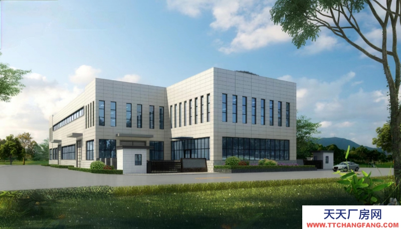 獨棟框架結構，首層層高8米，可安裝行車，新廠房