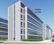 (出租) 新建標準層1500平，近機場，地鐵站旁配公寓有3萬平臨河花園