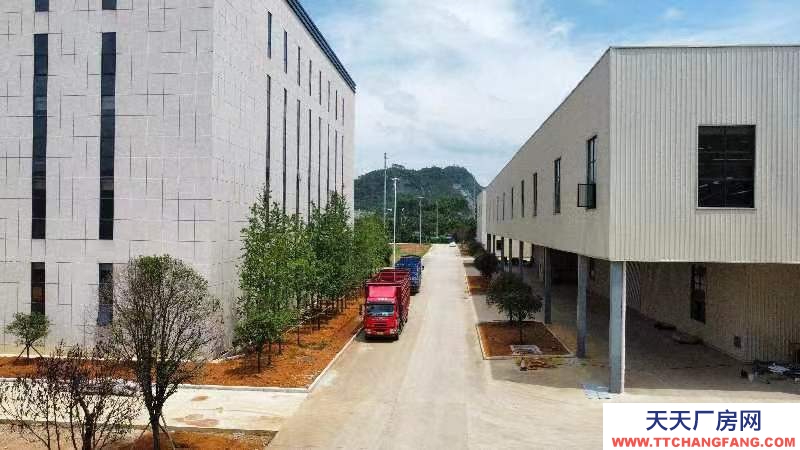 (出租) 柳州鹿寨縣鋼結構標準廠房，二棟二層，行吊，水電齊全