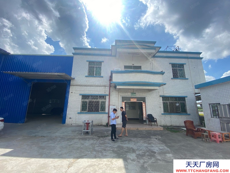 (出租) 廣東中山坦洲鎮南坦路旁獨棟鋼構廠房1400平方出租帶裝修辦公樓