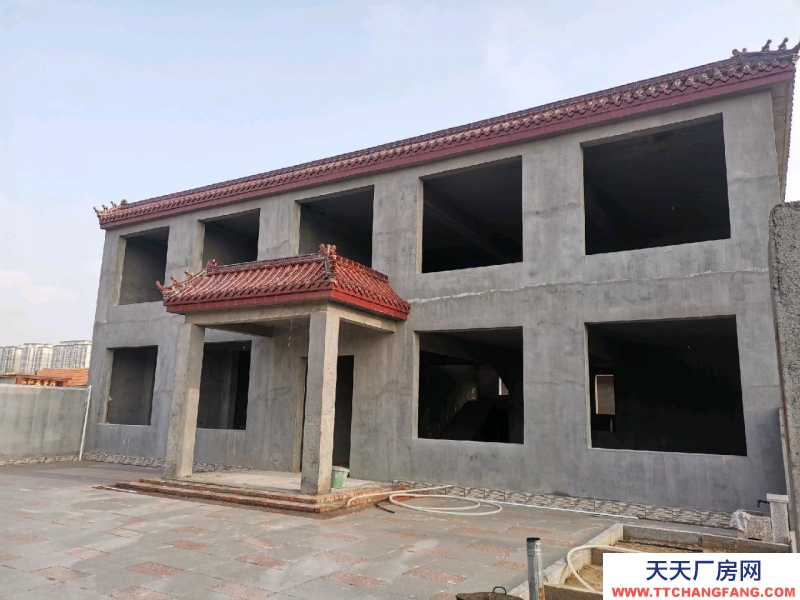 濱州陽(yáng)信農(nóng)村自蓋房，房子是6間通著的。