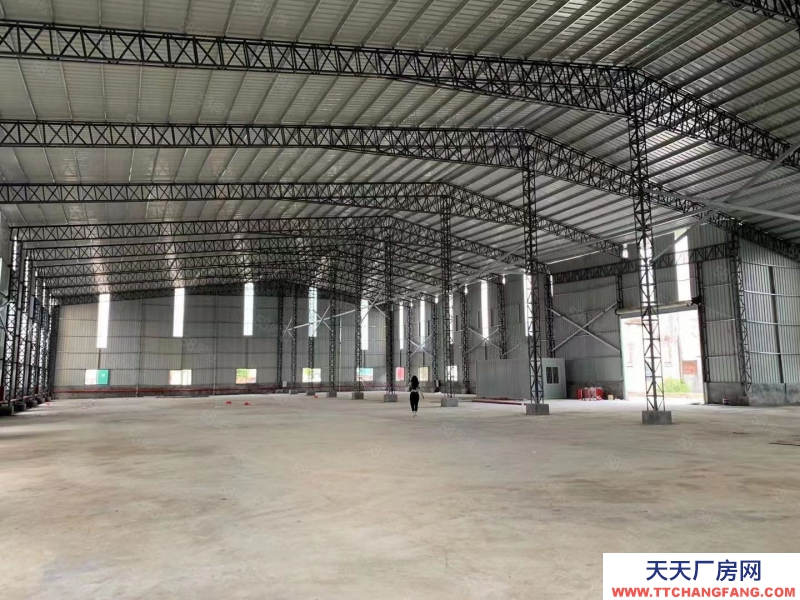 (出租) 惠州博羅沖壓鈑金龍溪國道邊上獨門獨院鋼構廠房空地1500平方原房東證件齊