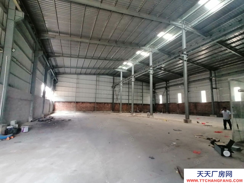 (出租) 河源市東源縣單一層鋼構(gòu)廠房,位于國(guó)道旁邊,交通便利1200平適合電子