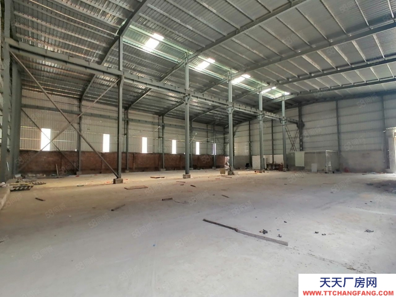 (出租) 河源市東源縣單一層鋼構廠房，位于國道旁邊，交通便利1200平適合電子