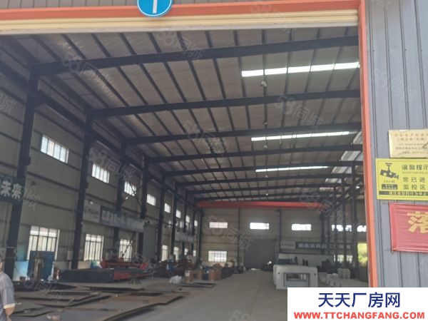 贛州市贛縣機加工廠房  贛縣紅金工業園2000平鋼結構廠房倉庫，主干道邊，好進車