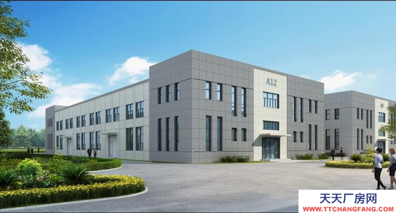 天寧兩層戶型廠房,一樓層高12米,可架十噸行車