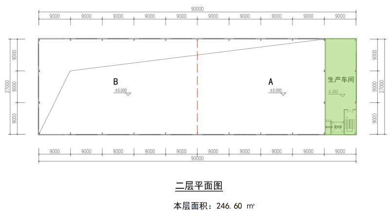 2700平單層鋼結構獨棟食品廠房出售
