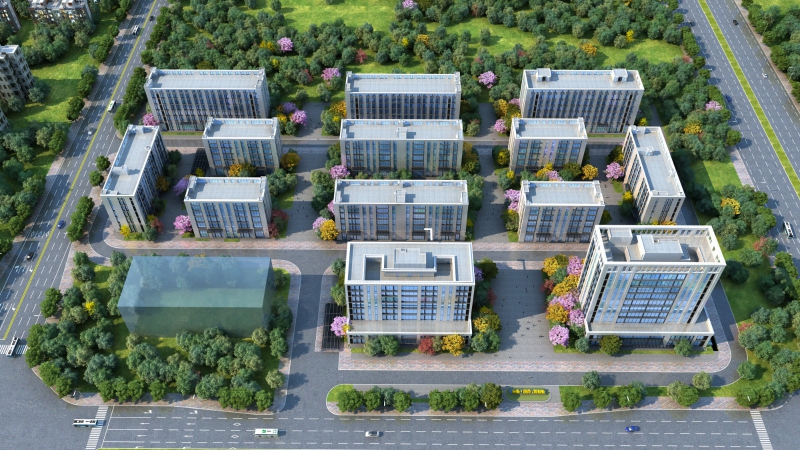 【屋頂2m超高女兒墻,打造企業家的私人花園】